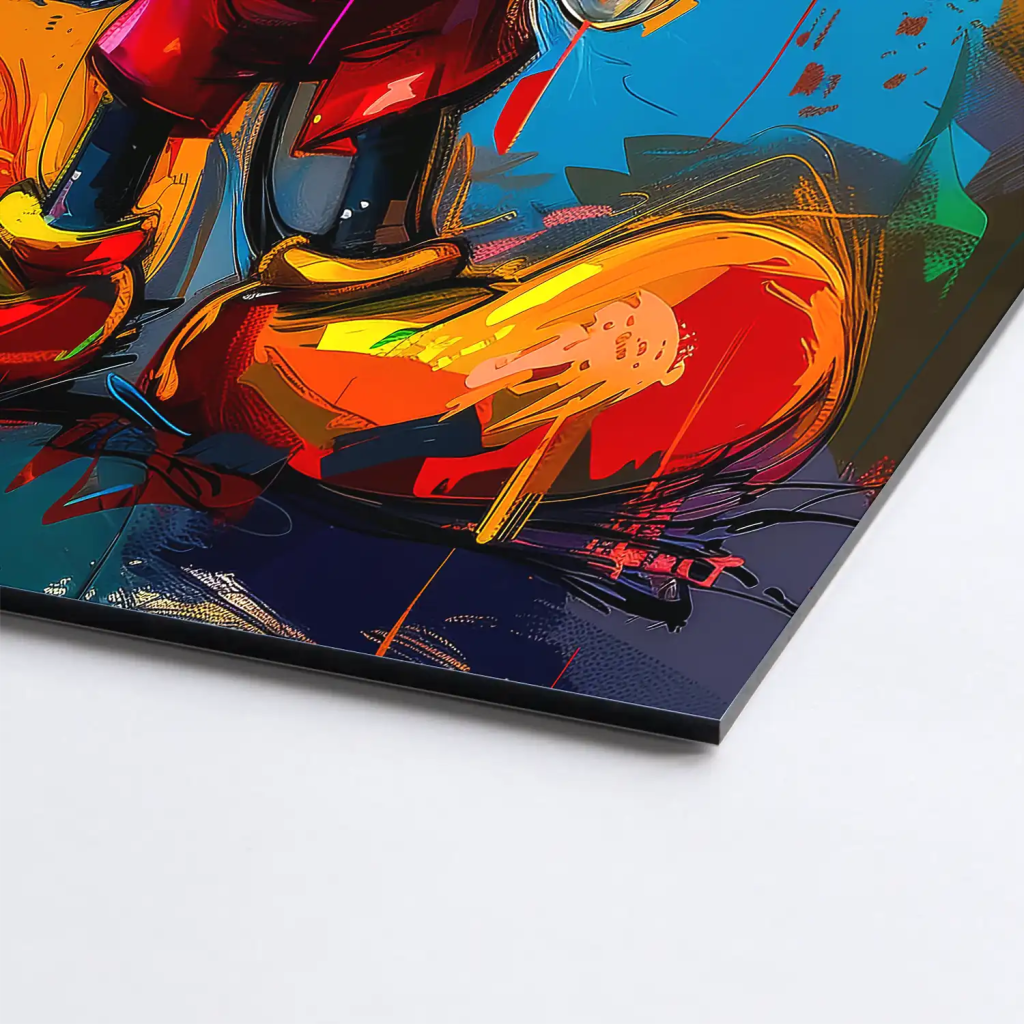 Micky Abstrakt Paint AluDibond Bild INGALERIE