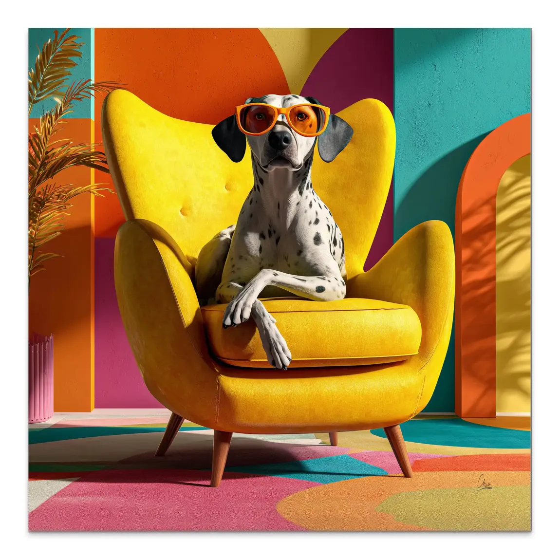 Sunny Seat Alu Dibond Bild