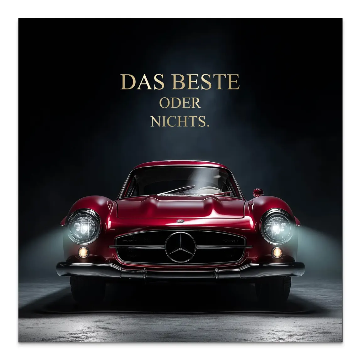 Red Legend Mercedes 300SL Alu Dibond Bild