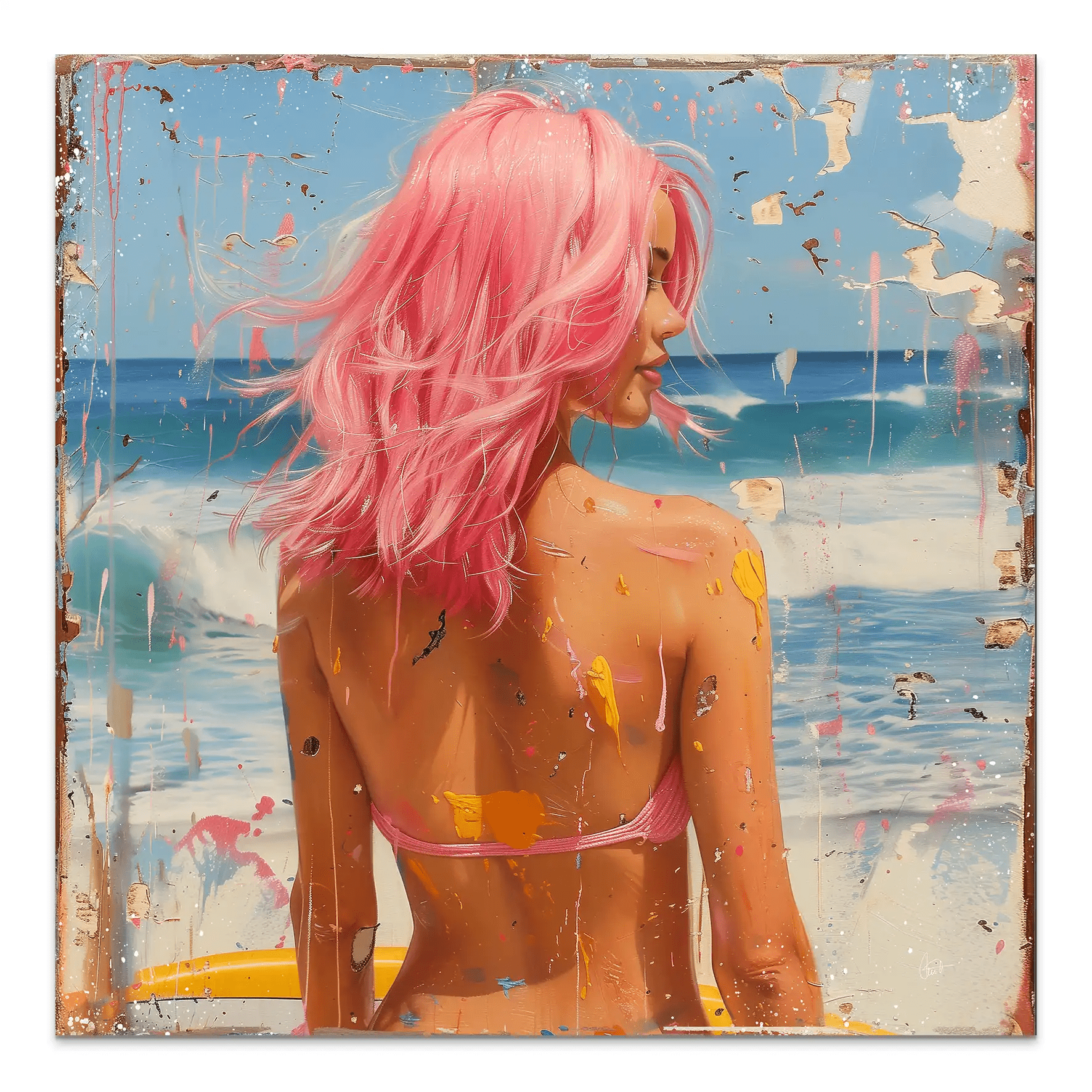 Beach Girl Nr.3 AluDibond Bild INGALERIE