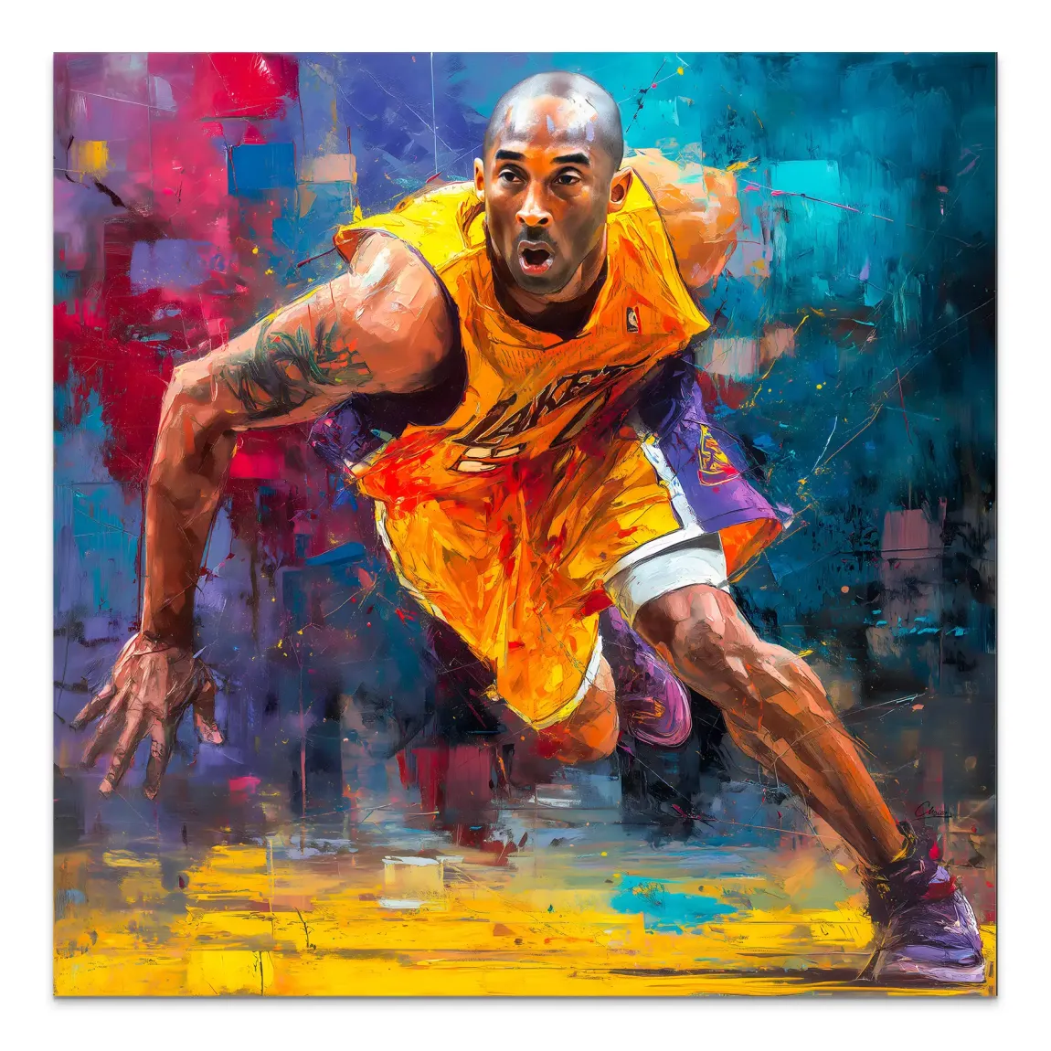Kobe In Action AluDibond Bild INGALERIE