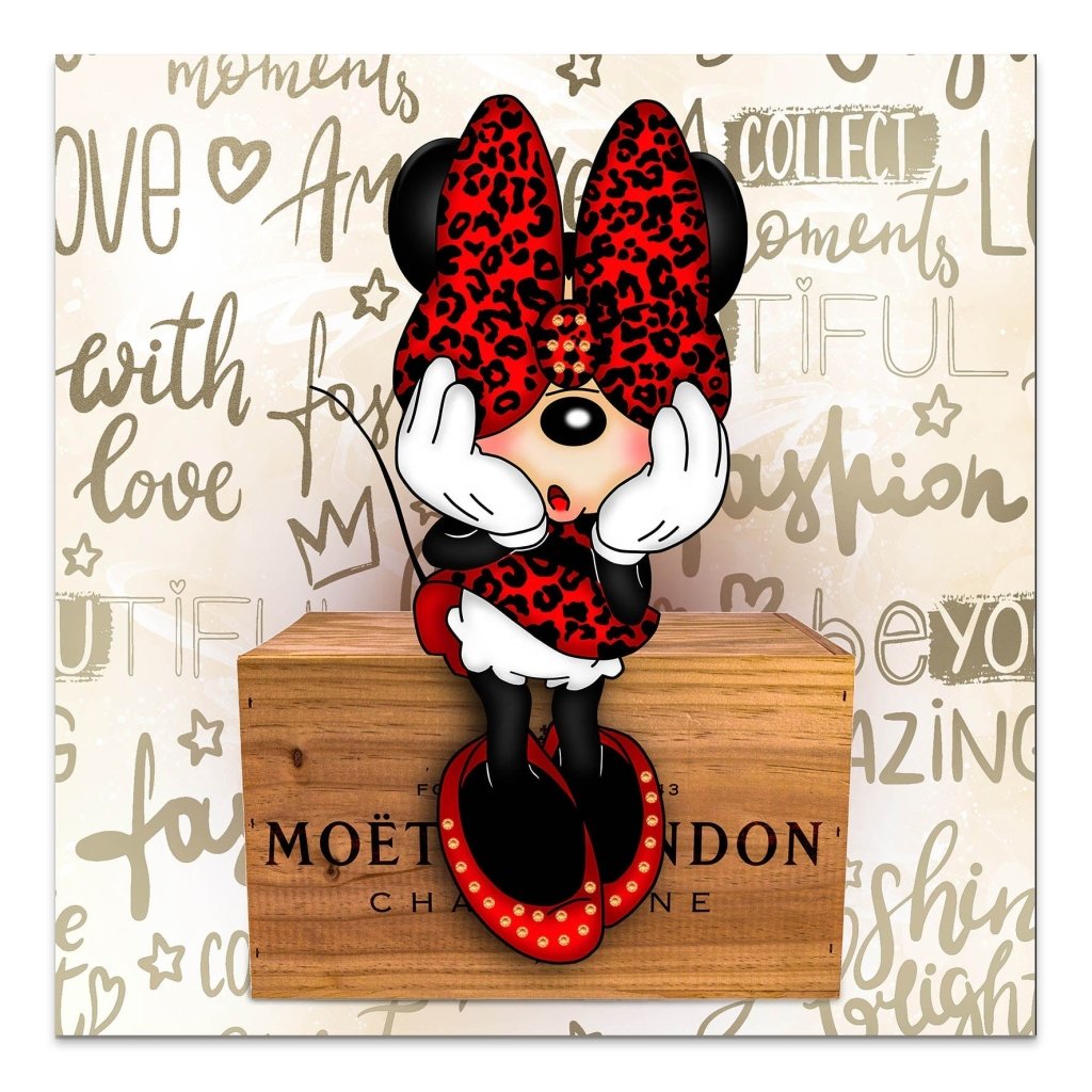 Minnie Moet AluDibond Bild INGALERIE