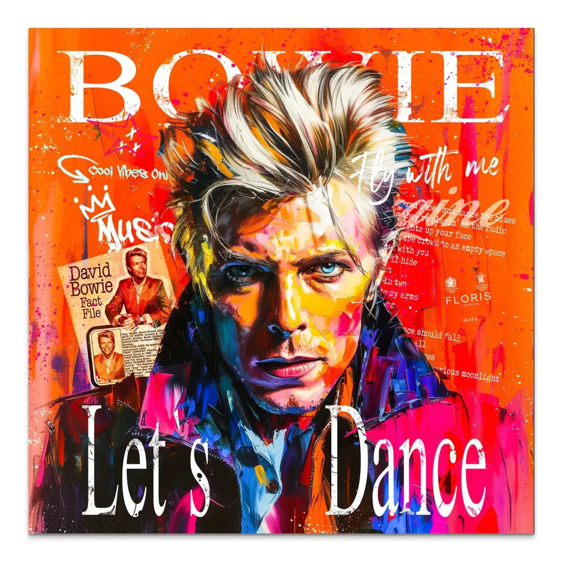 David Bowie Sound and Color AluDibond Bild INGALERIE