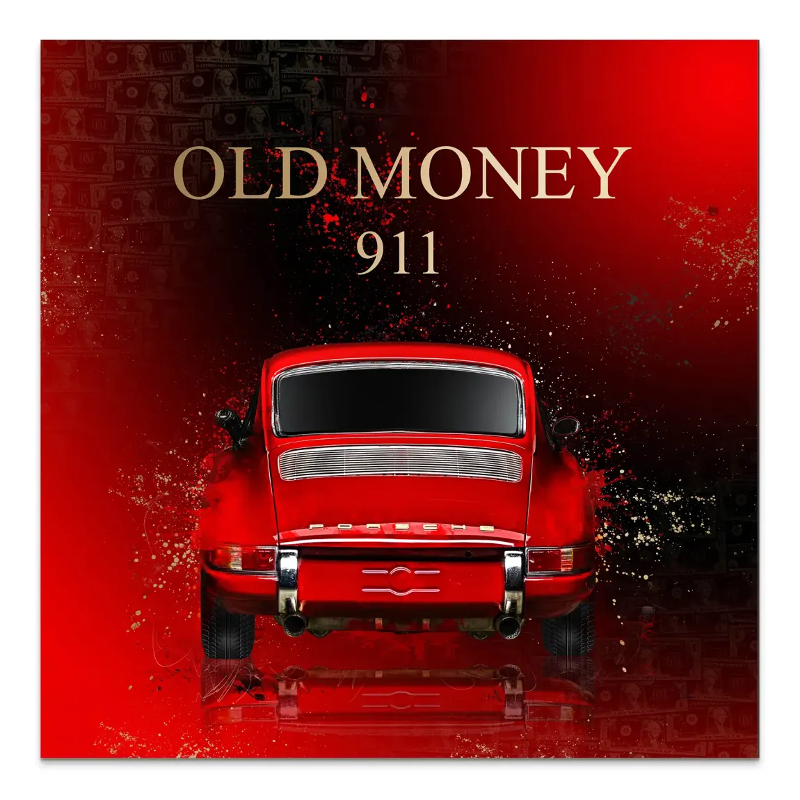 Red Elegance Porsche 911 AluDibond Bild - INGALERIE | Dein Onlineshop für moderne Wandbilder