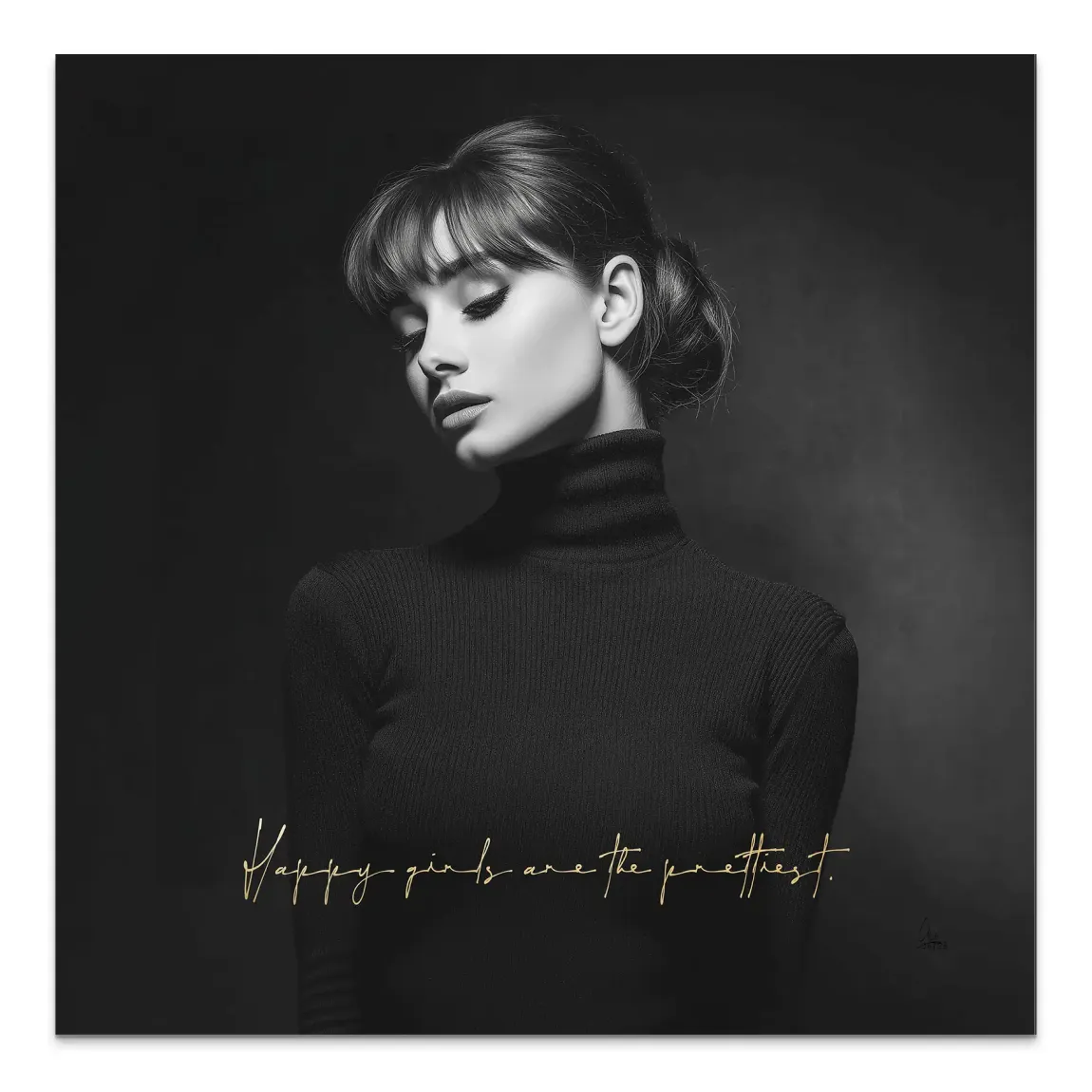 Audrey Hepburn Pretty Alu Dibond Wandbild