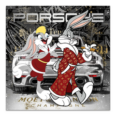 Mr. Bunny Porsche AluDibond Bild