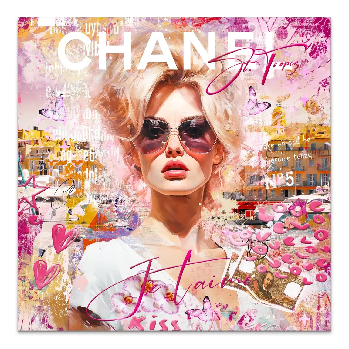 Bardot St Tropez Art Alu Dibond Bild