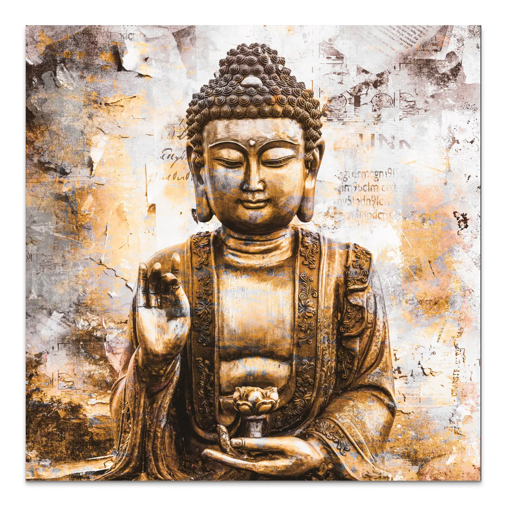 Buddha Abstrakt AluDibond Bild INGALERIE