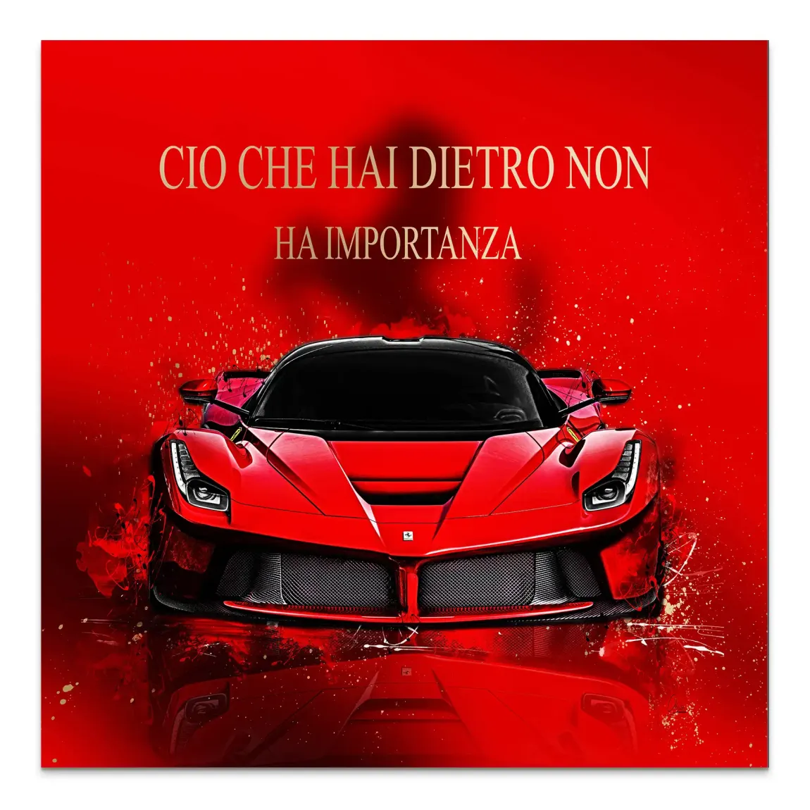 Red Velocity La Ferrari AluDibond Bild