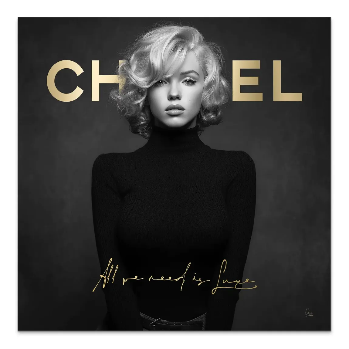 Marilyn Luxe Art Alu Dibond Bild