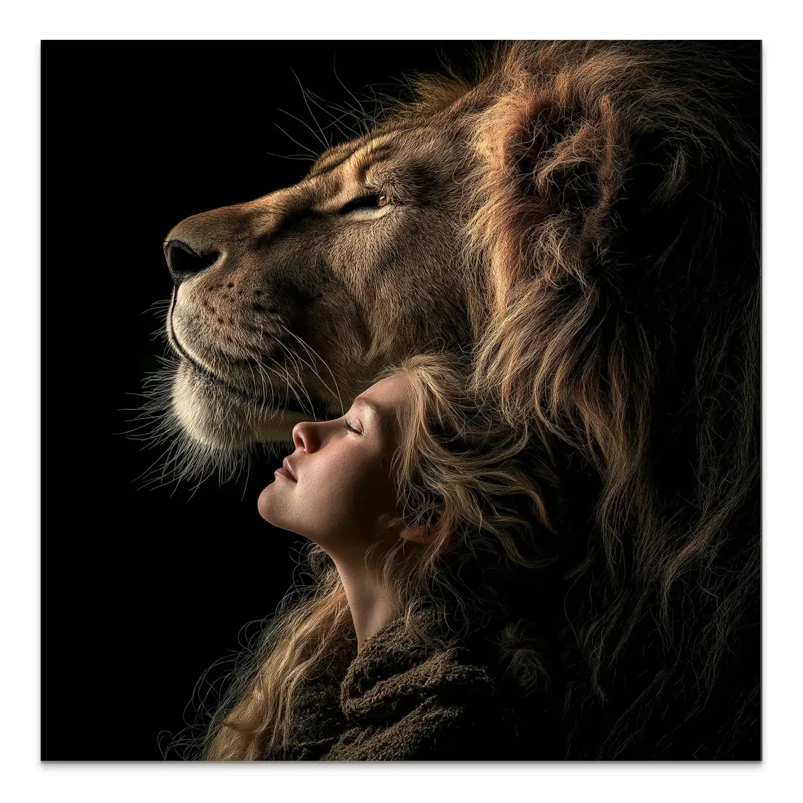 Soul Connection Löwe AluDibond Bild