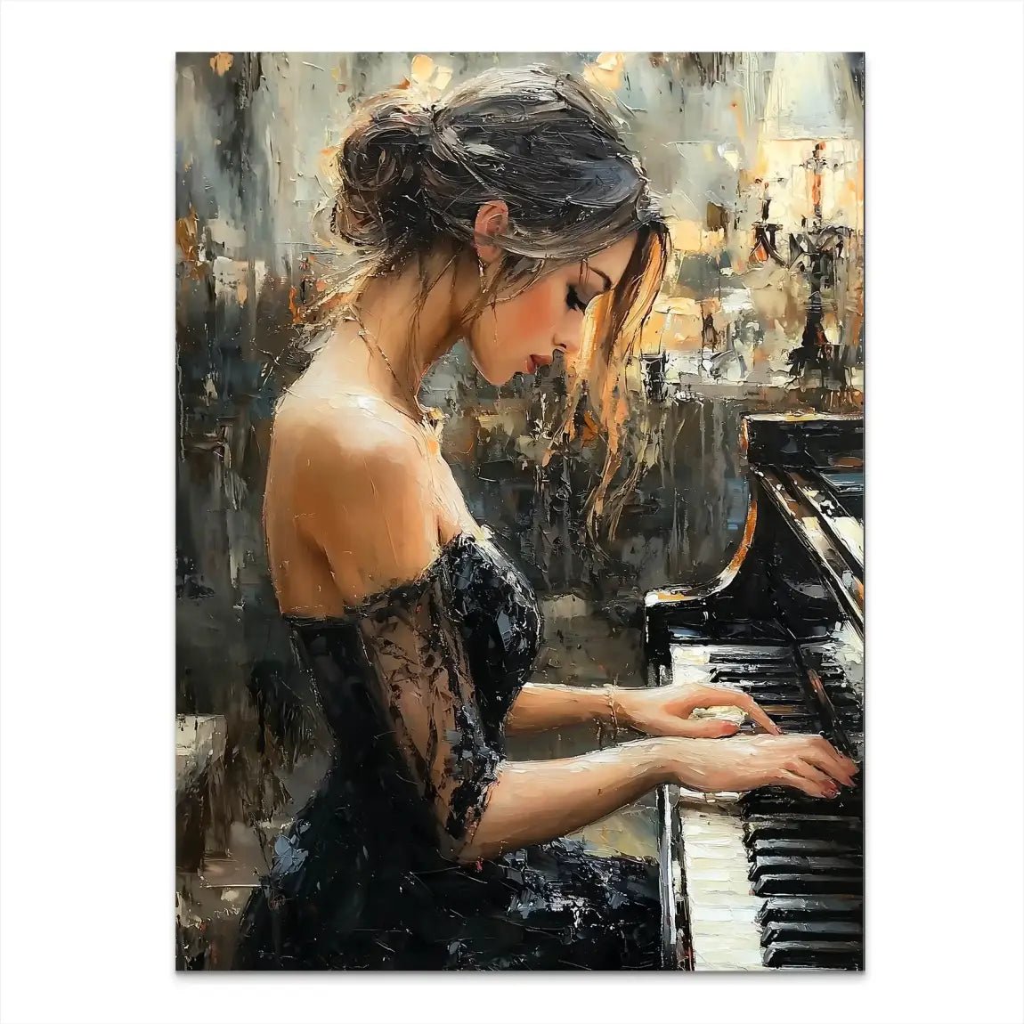 Sensual Piano Alu Dibond Bild INGALERIE