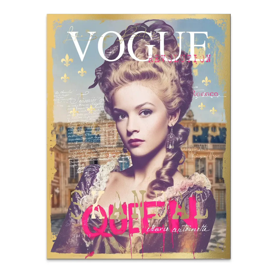 Marie Antoinette Vogue Alu Dibond Bild