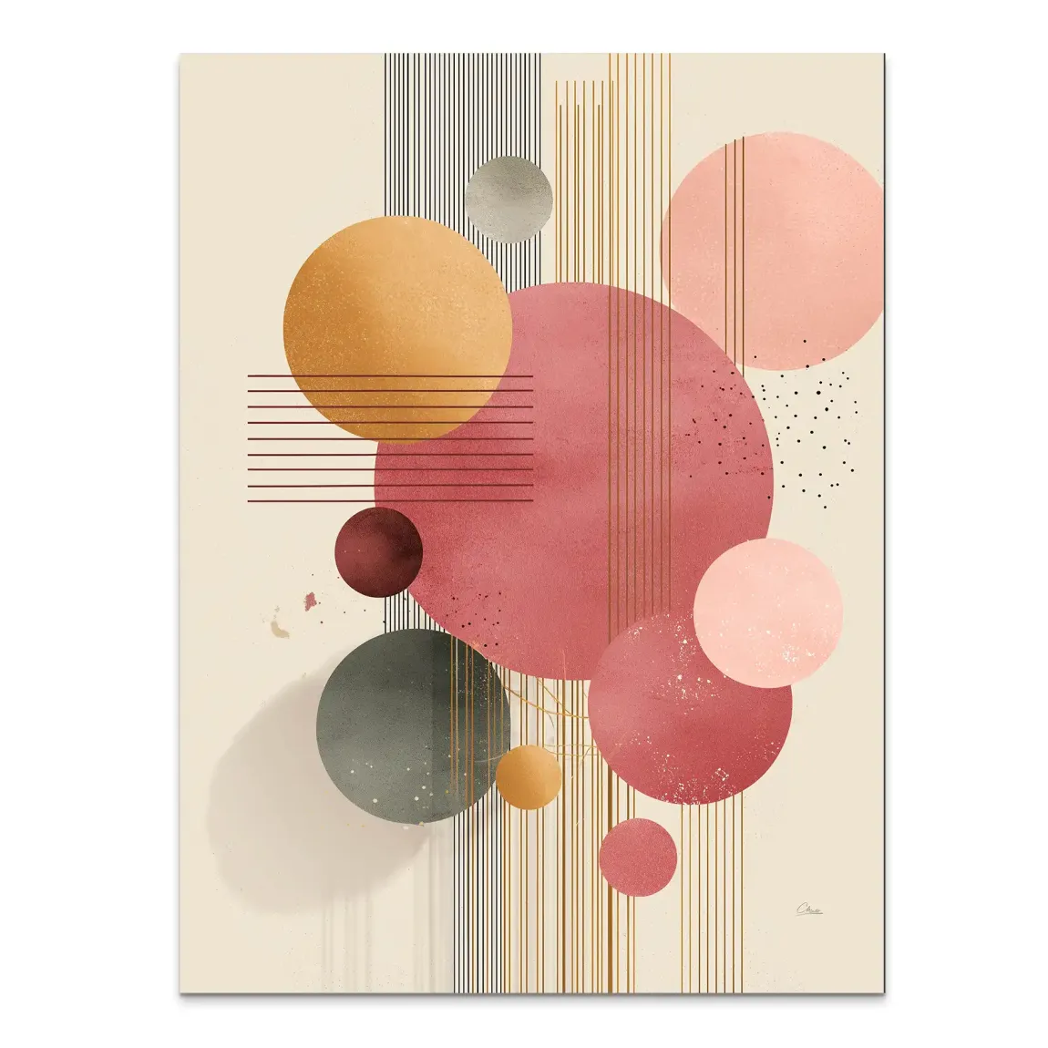 Circles of Serenity Alu Dibond Bild INGALERIE