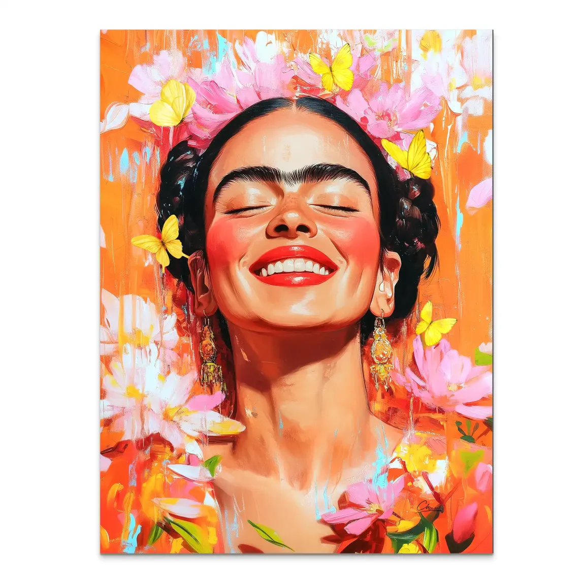 Frida Kahlo Blooming Alu Dibond Bild INGALERIE