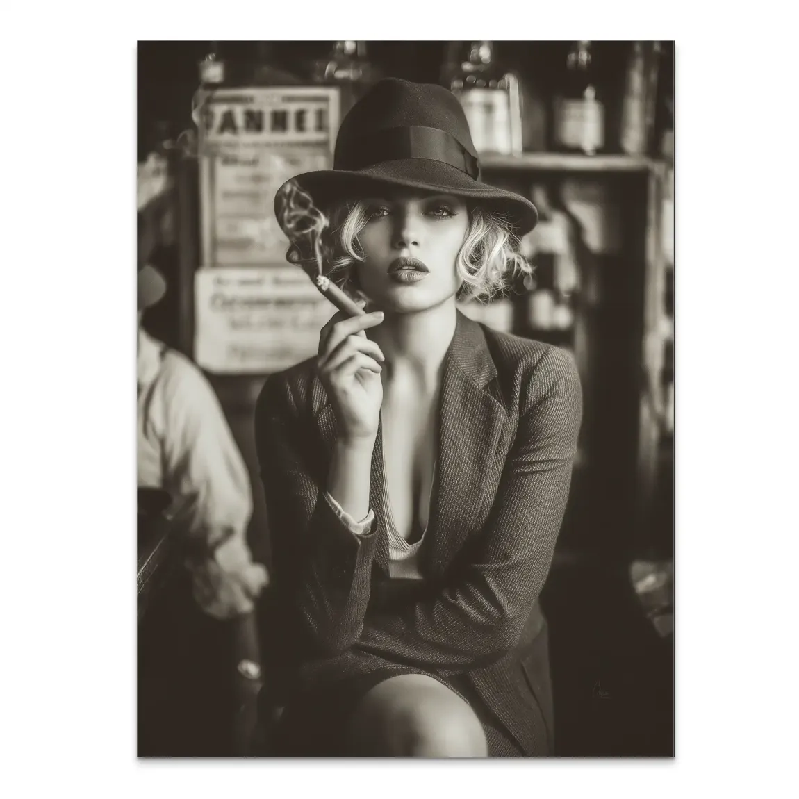 Beauty Cigar Alu Dibond Bild