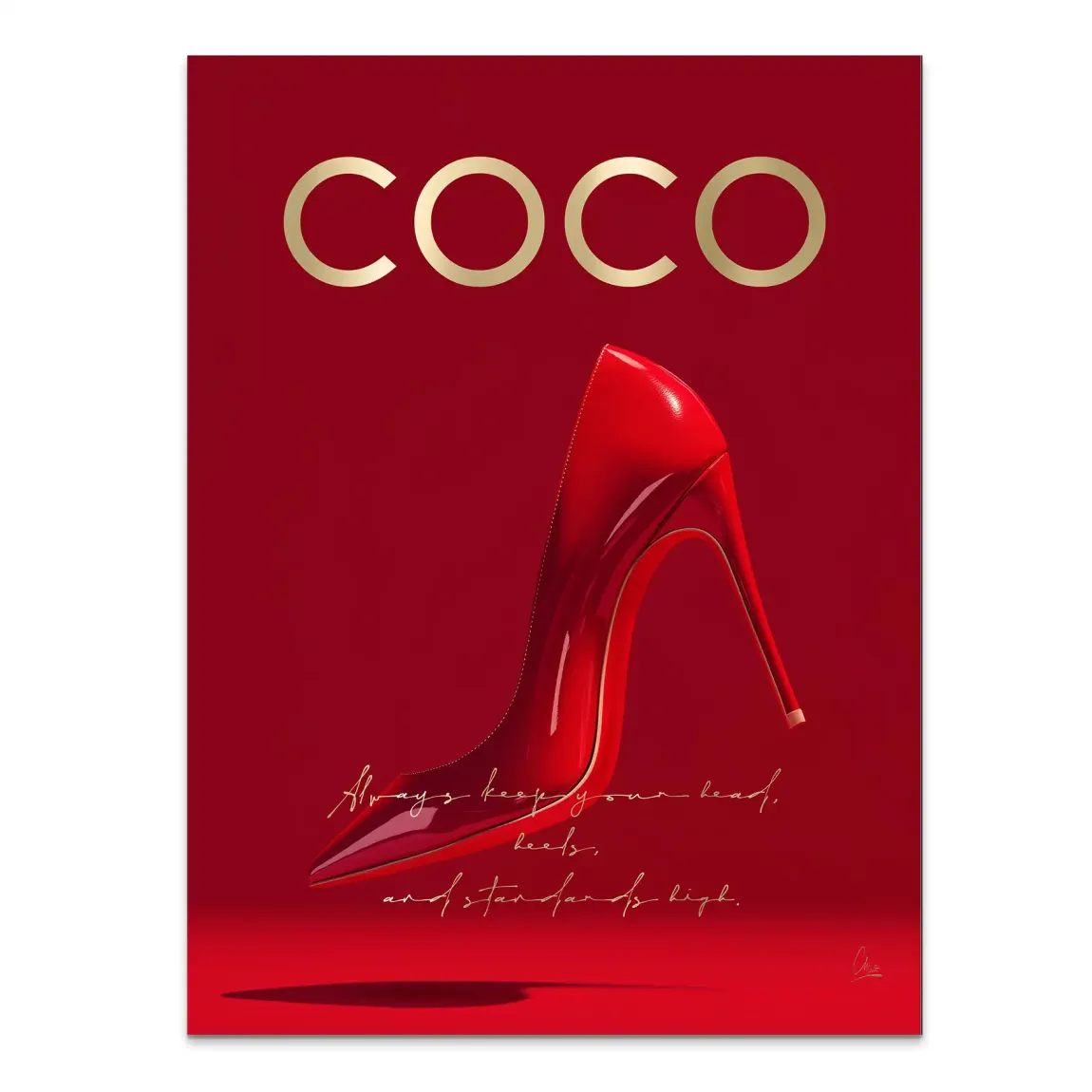 Coco Heels Alu Dibond Bild