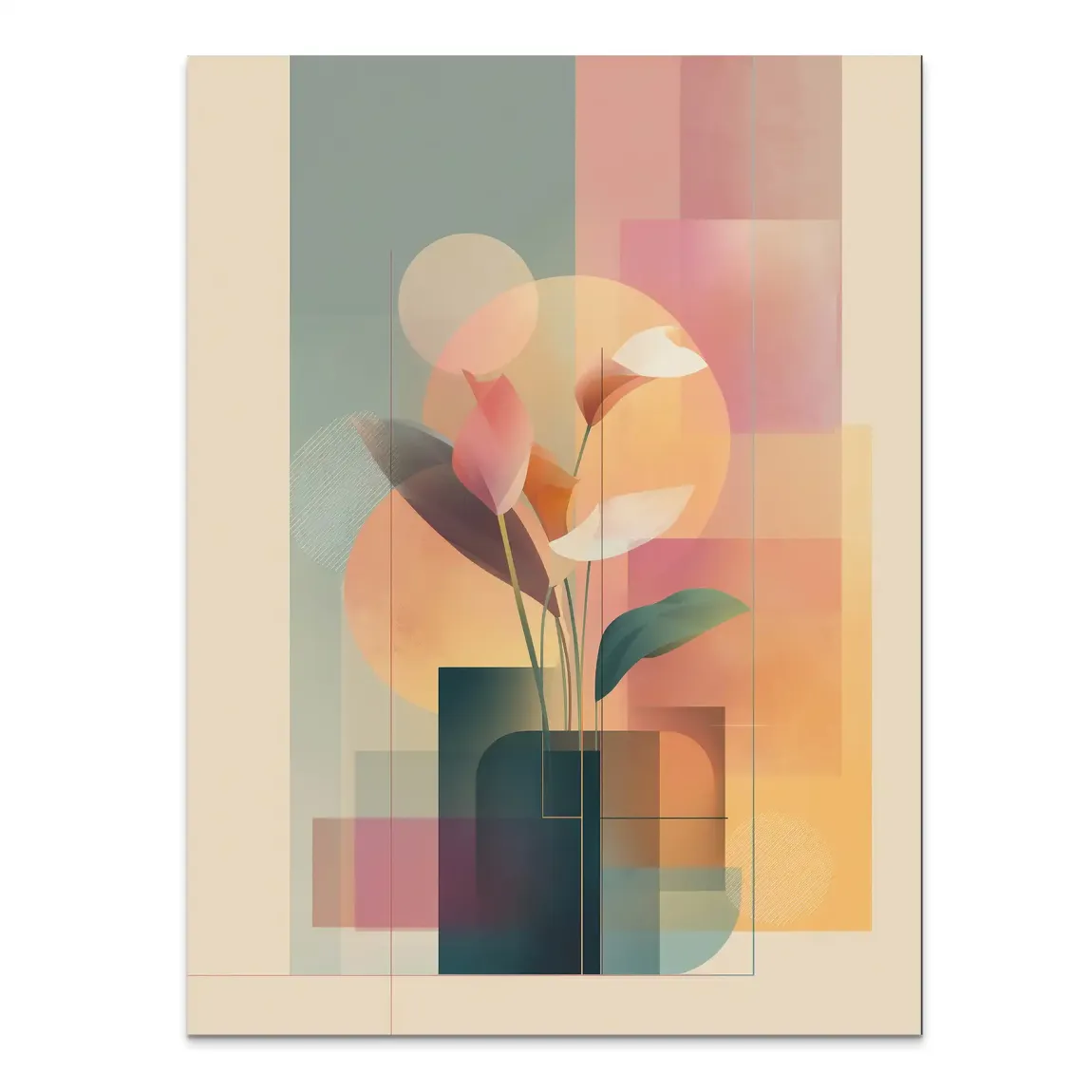 Light Garden Abstrakt Alu Dibond Bild