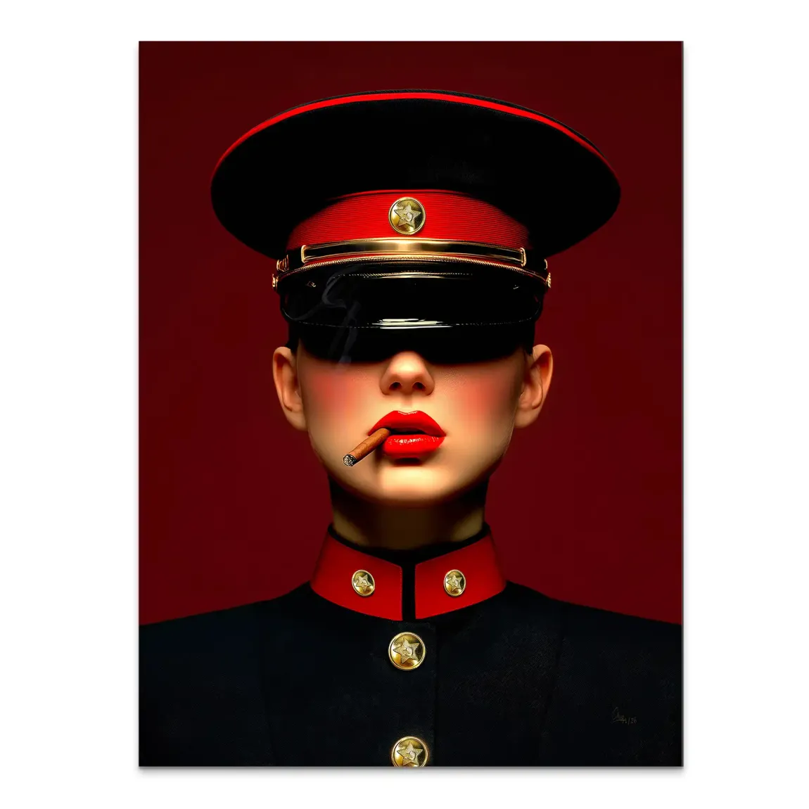 Russian Girl Alu Dibond Bild
