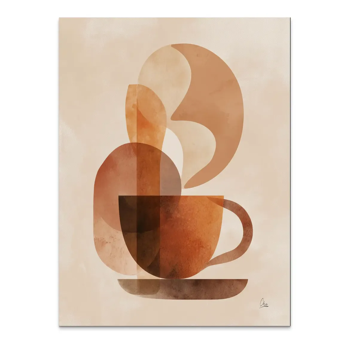 Warm Aroma Alu Dibond Bild