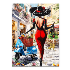 Chianti Gasse Alu Dibond Bild