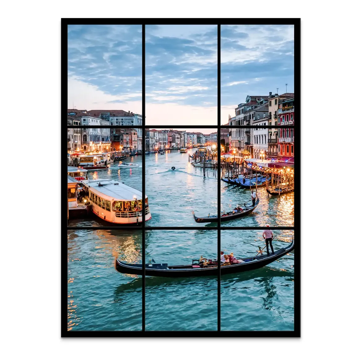Lichter von Venedig Alu Dibond Bild