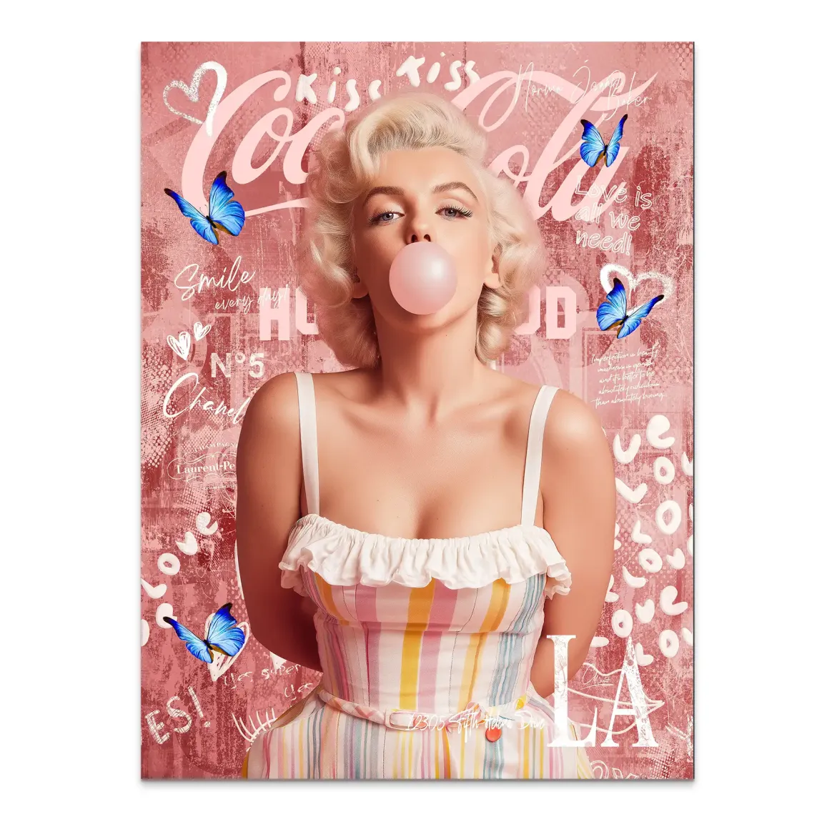 Bubble Pop Hollywood Alu Dibond Bild INGALERIE