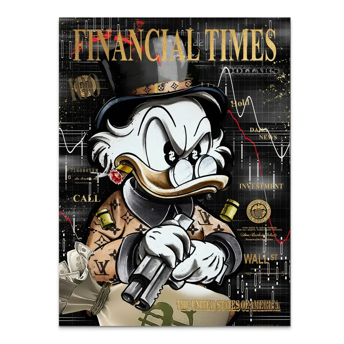 Financial Empire Duck Alu Dibond Bild