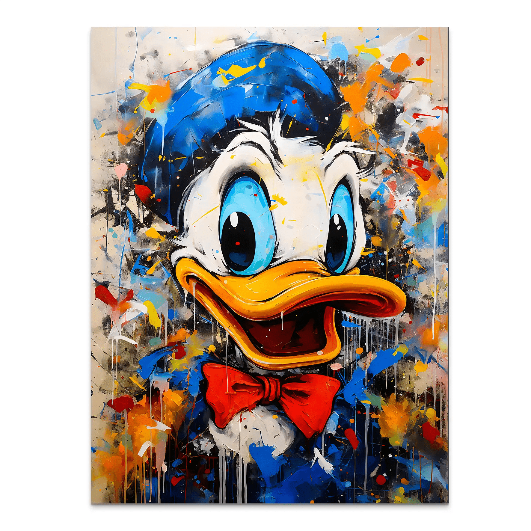 Donald Abstrakt Style AluDibond Bild INGALERIE