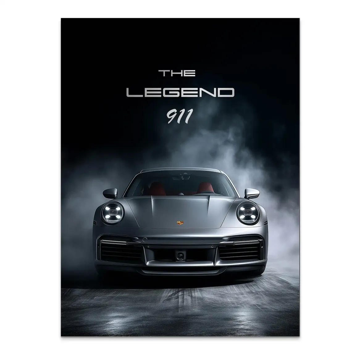 Silver Legend Porsche 911 Alu Dibond Bild