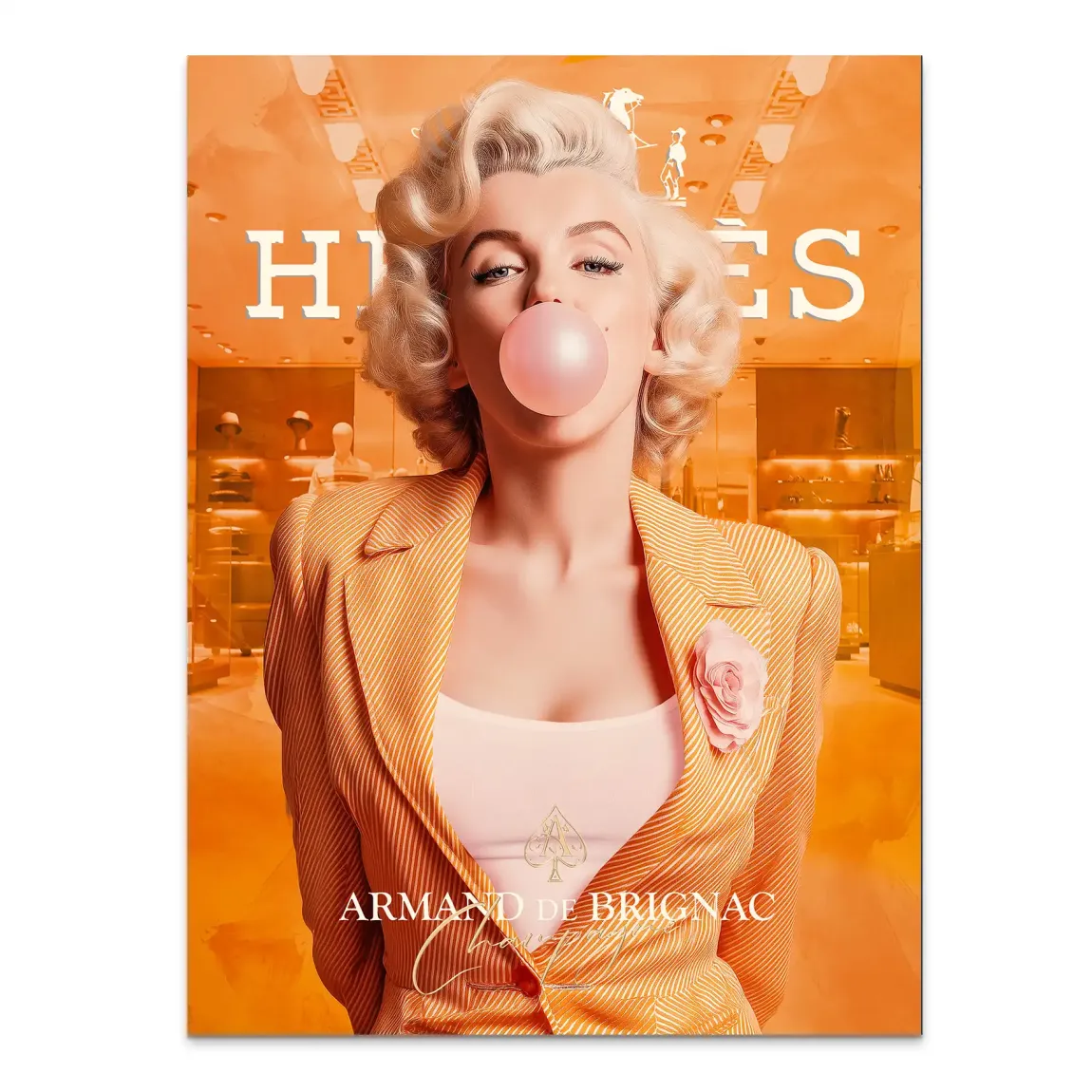 Monroe Bubble Glamour Alu Dibond Bild INGALERIE