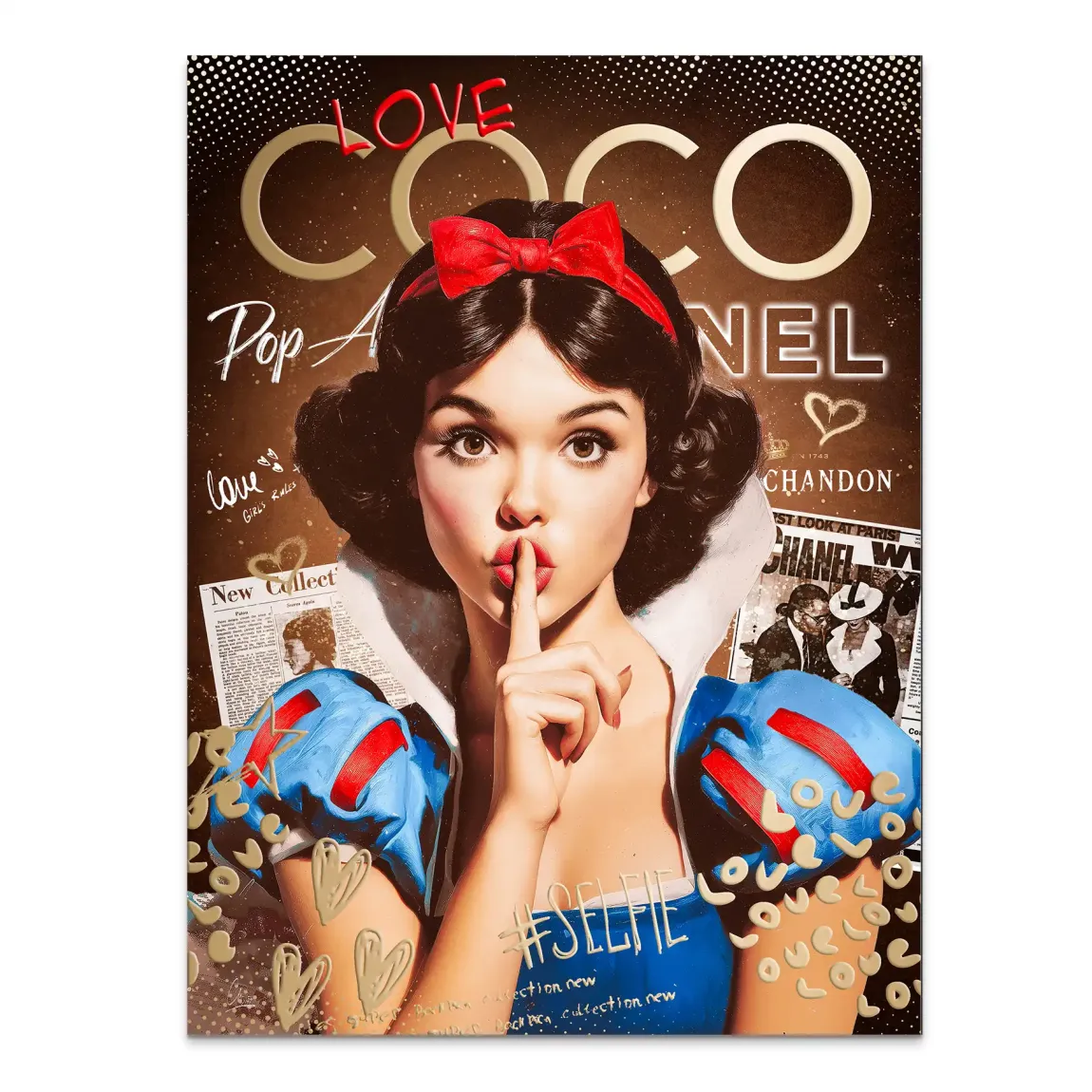 Schneewittchen Coco Glam Alu Dibond Bild
