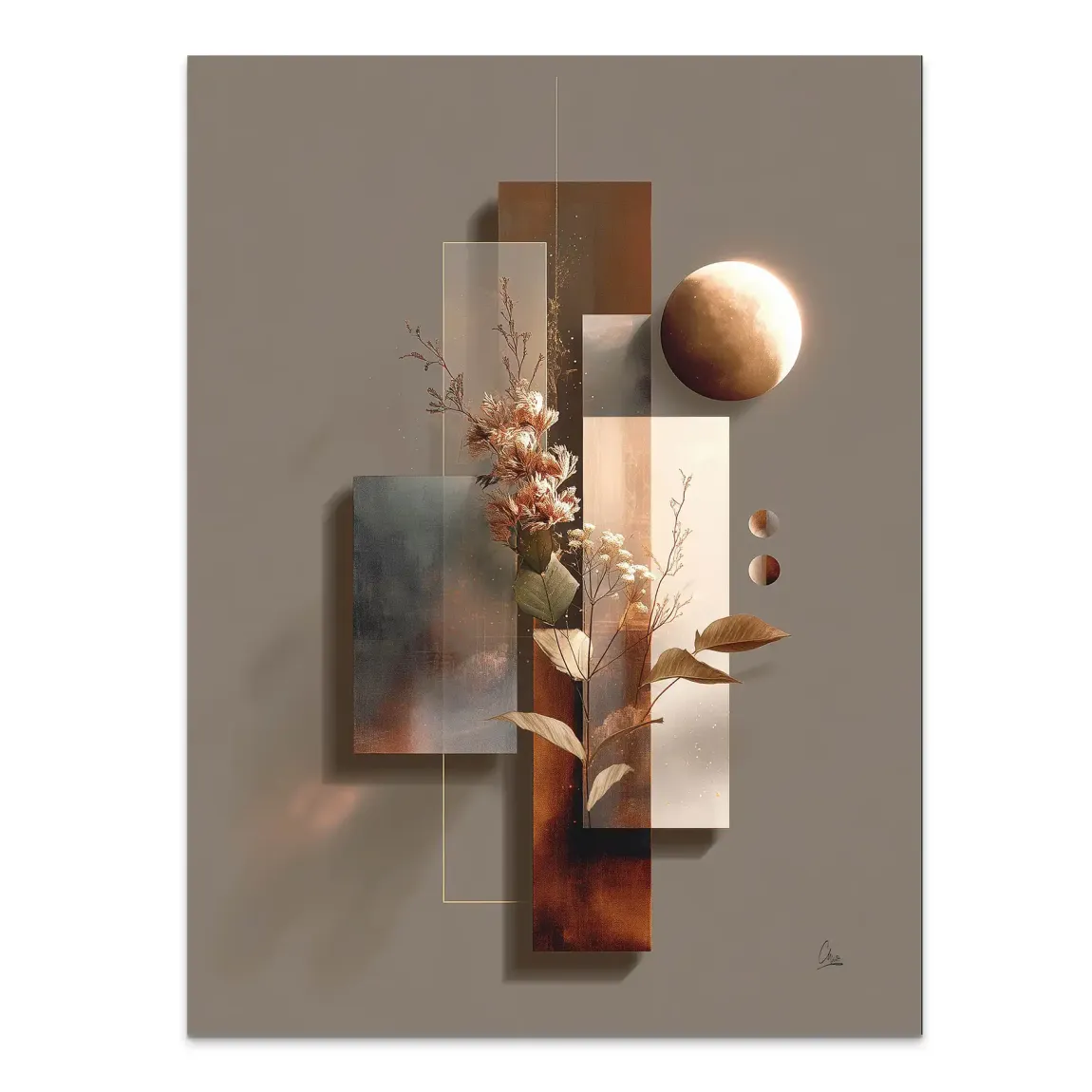 Celestial Bloom Harmony Alu Dibond Bild