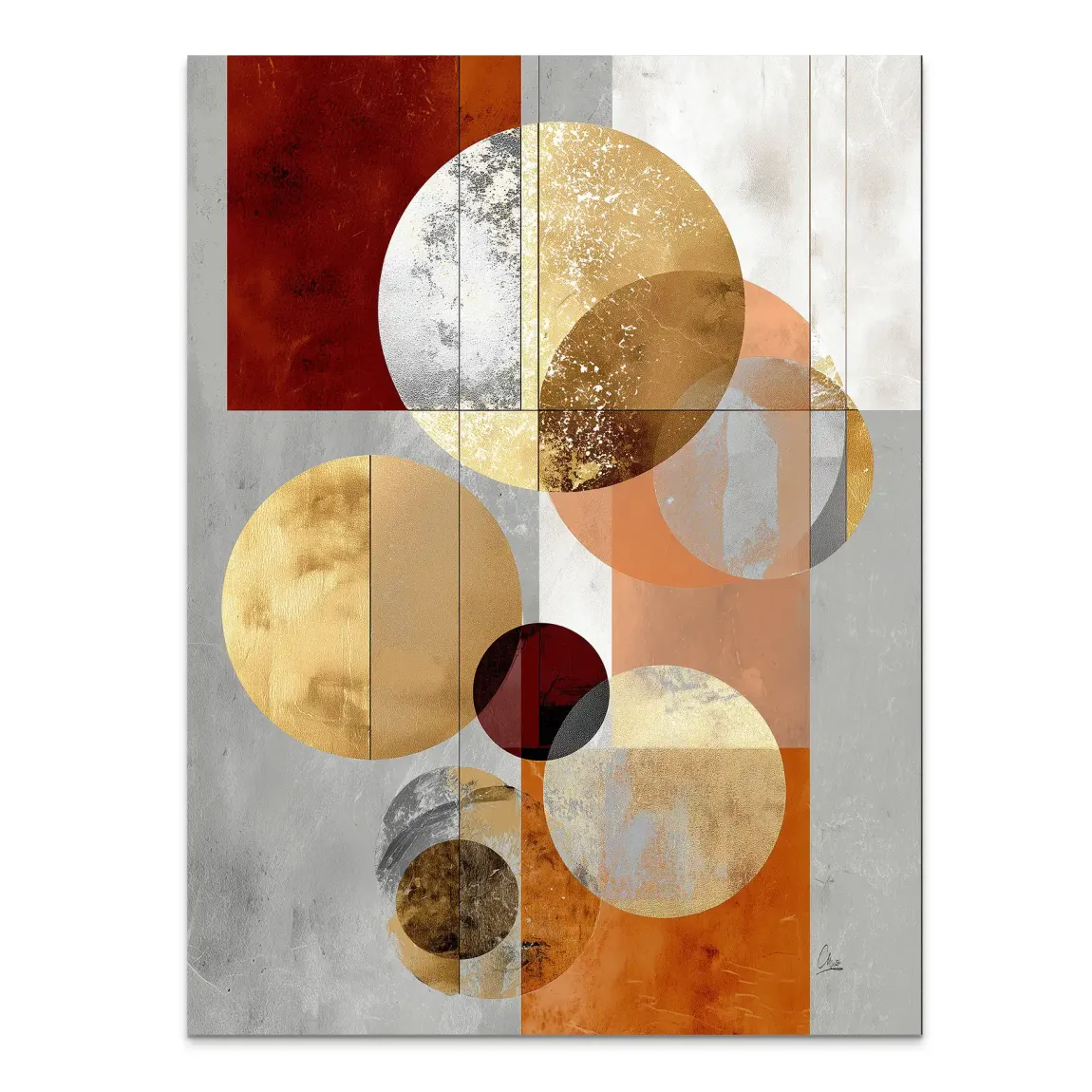 Golden Orbit Alu Dibond Bild