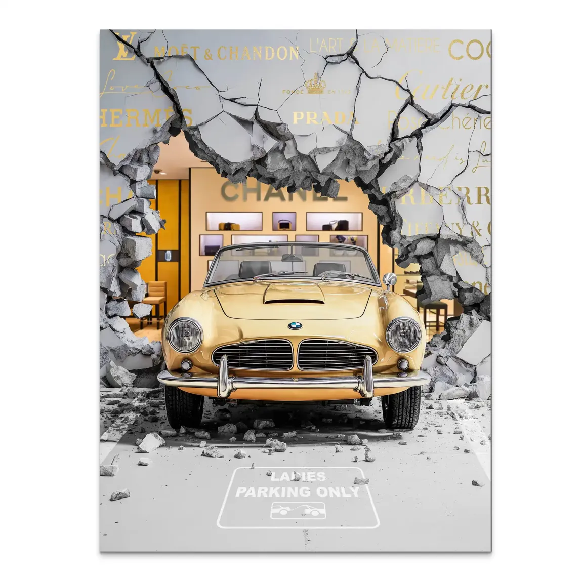 Luxury Shopping Alu Dibond Bild