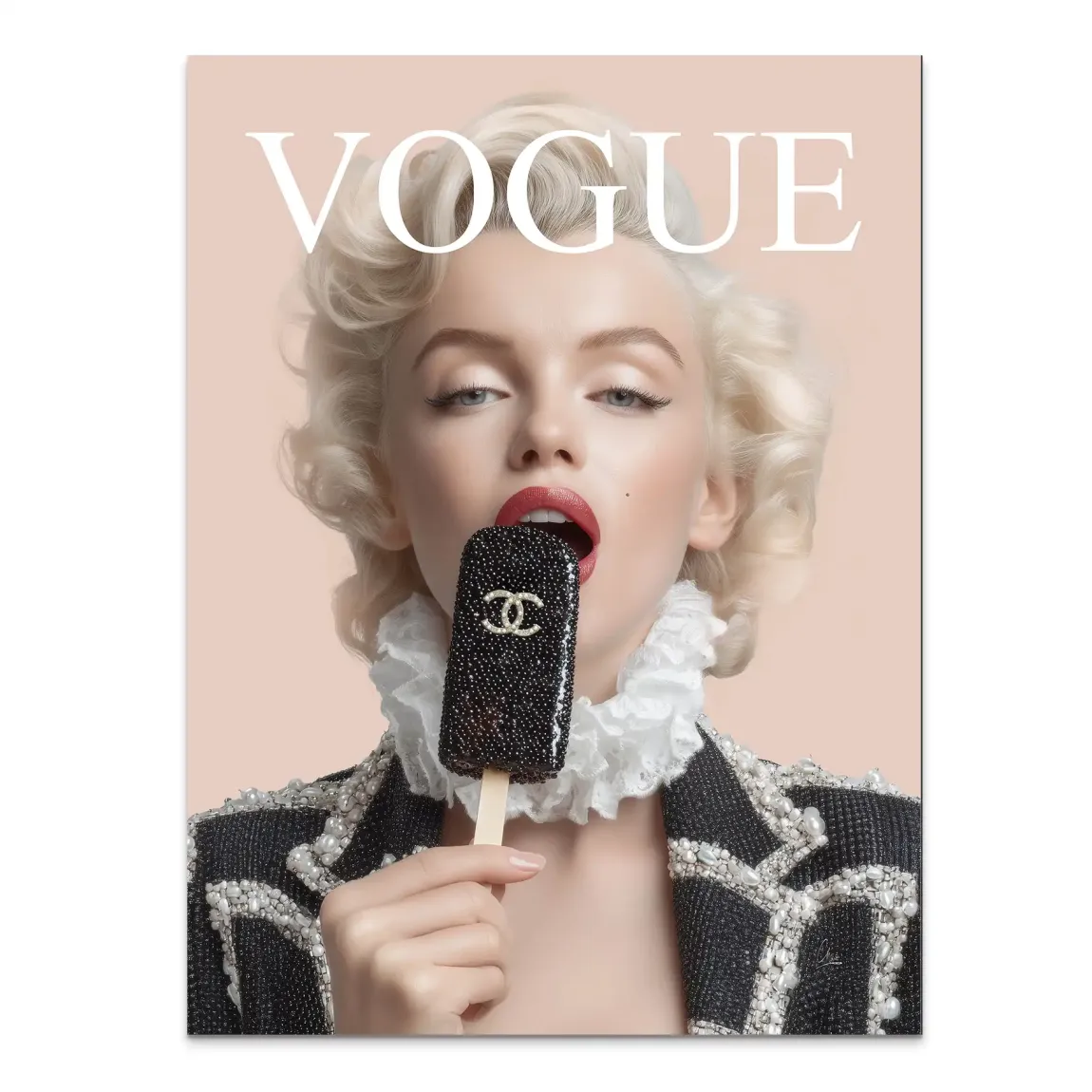 Marilyn Coco Eis Alu Dibond Bild