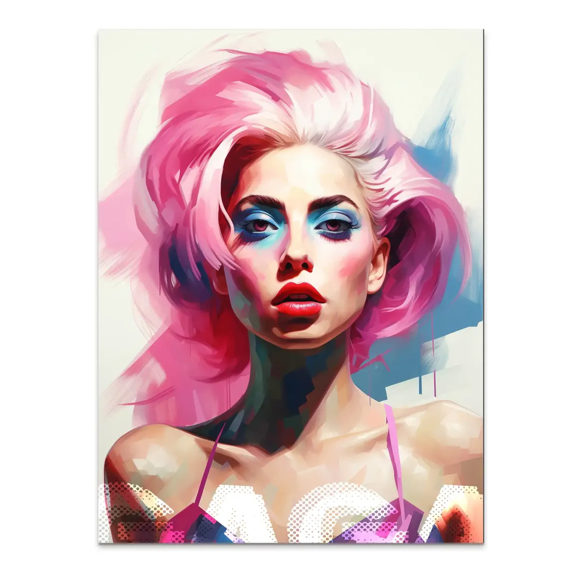Lady G. in Color Alu Dibond Bild INGALERIE