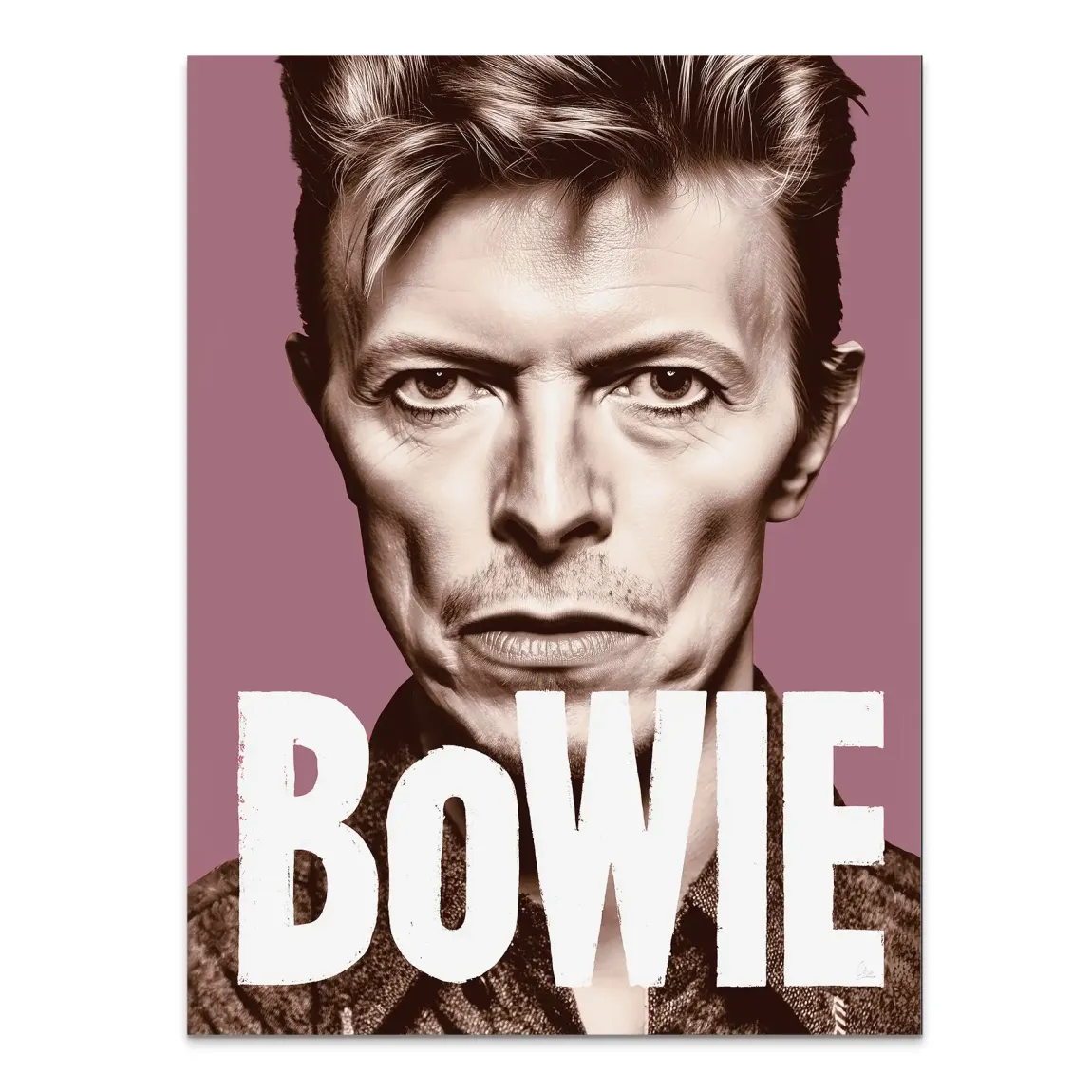 Starman Portrait Bowie Alu Dibond Bild