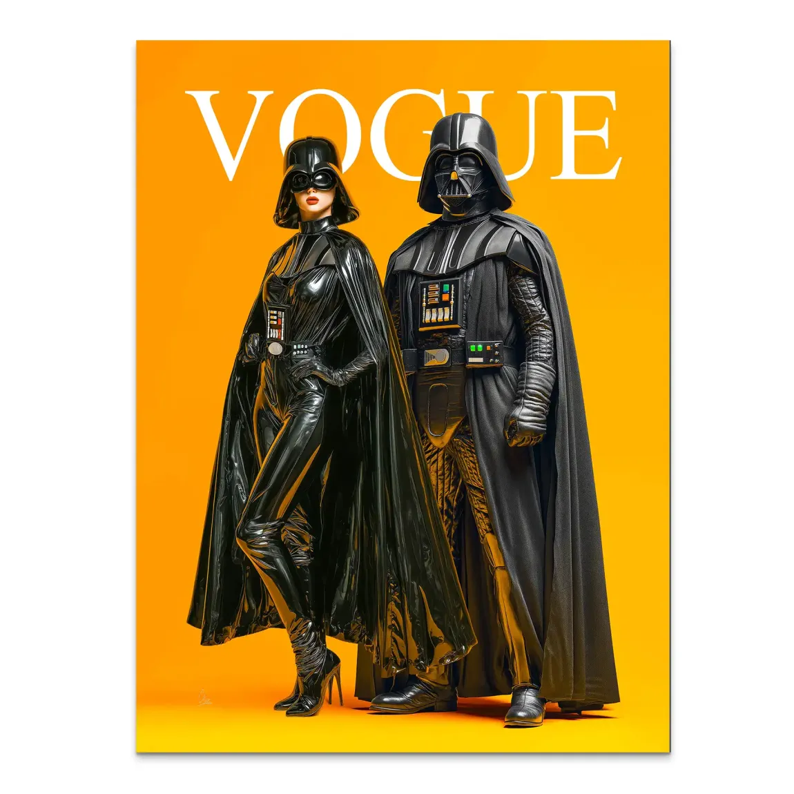Galactic Vogue Darth Vader Alu Dibond Bild