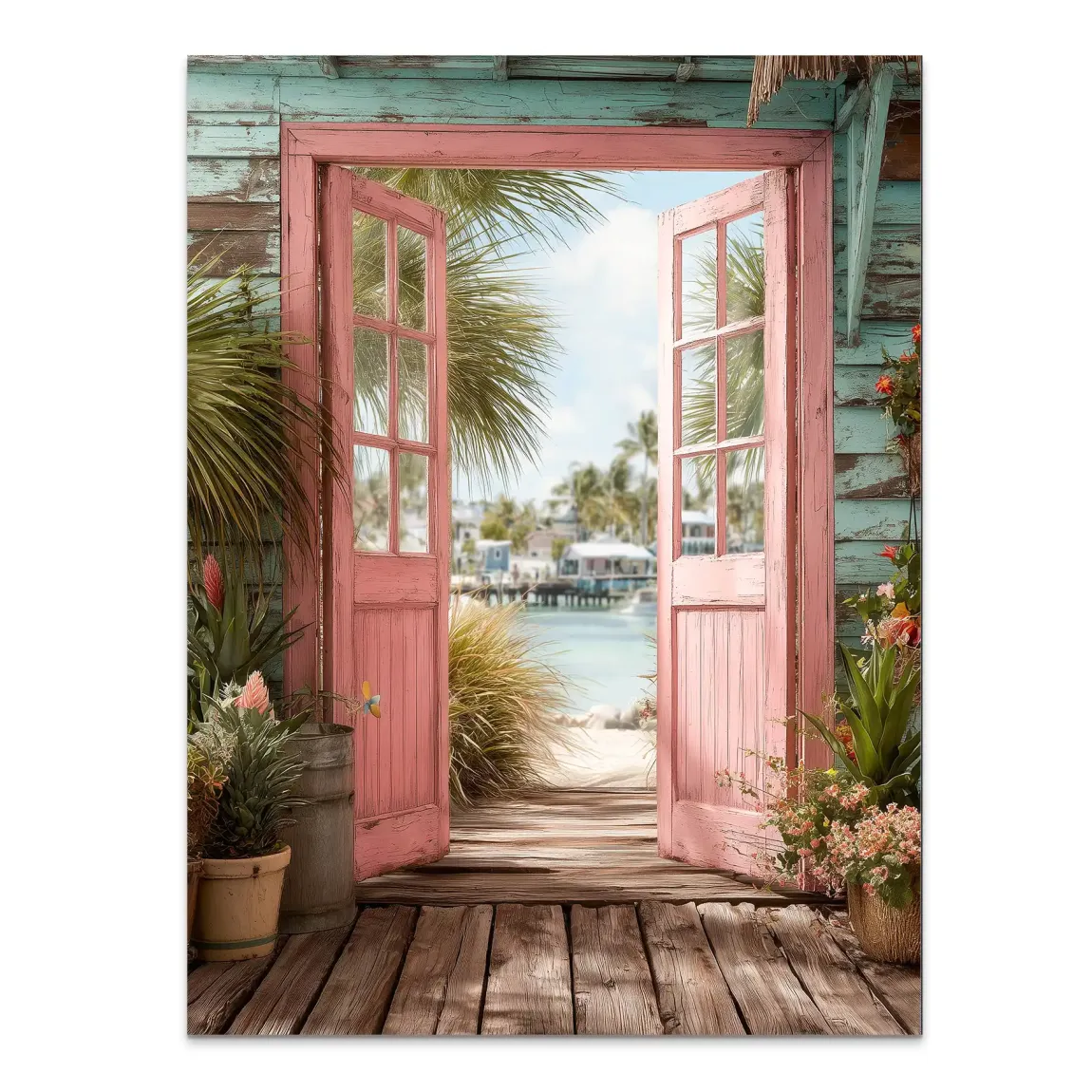 Coastal Escape Alu Dibond Bild - INGALERIE | Dein Onlineshop für moderne Wandbilder