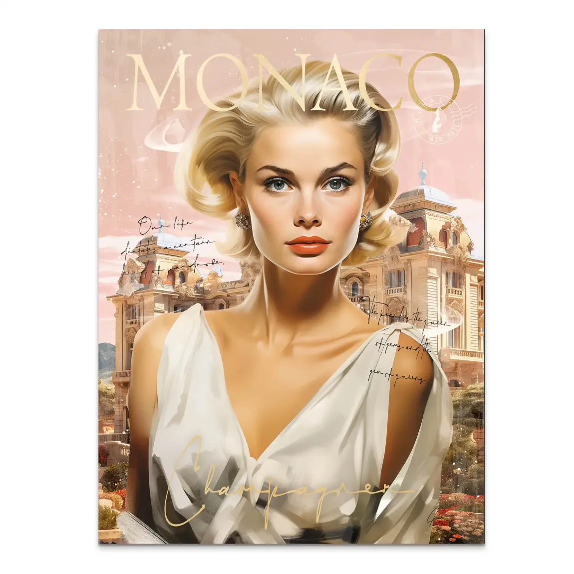 Grace Monaco Alu Dibond Bild INGALERIE