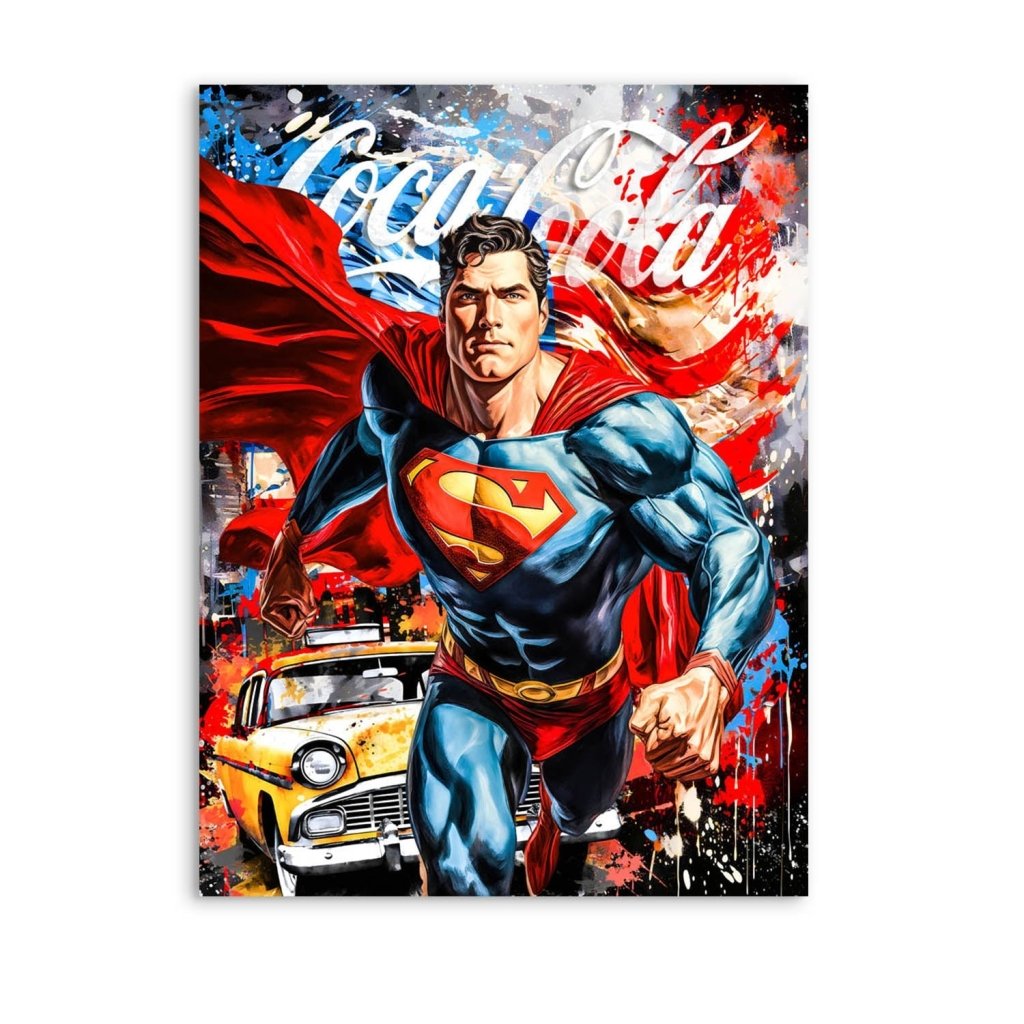 Pop Art Aludibond Bild Superman New York INGALERIE