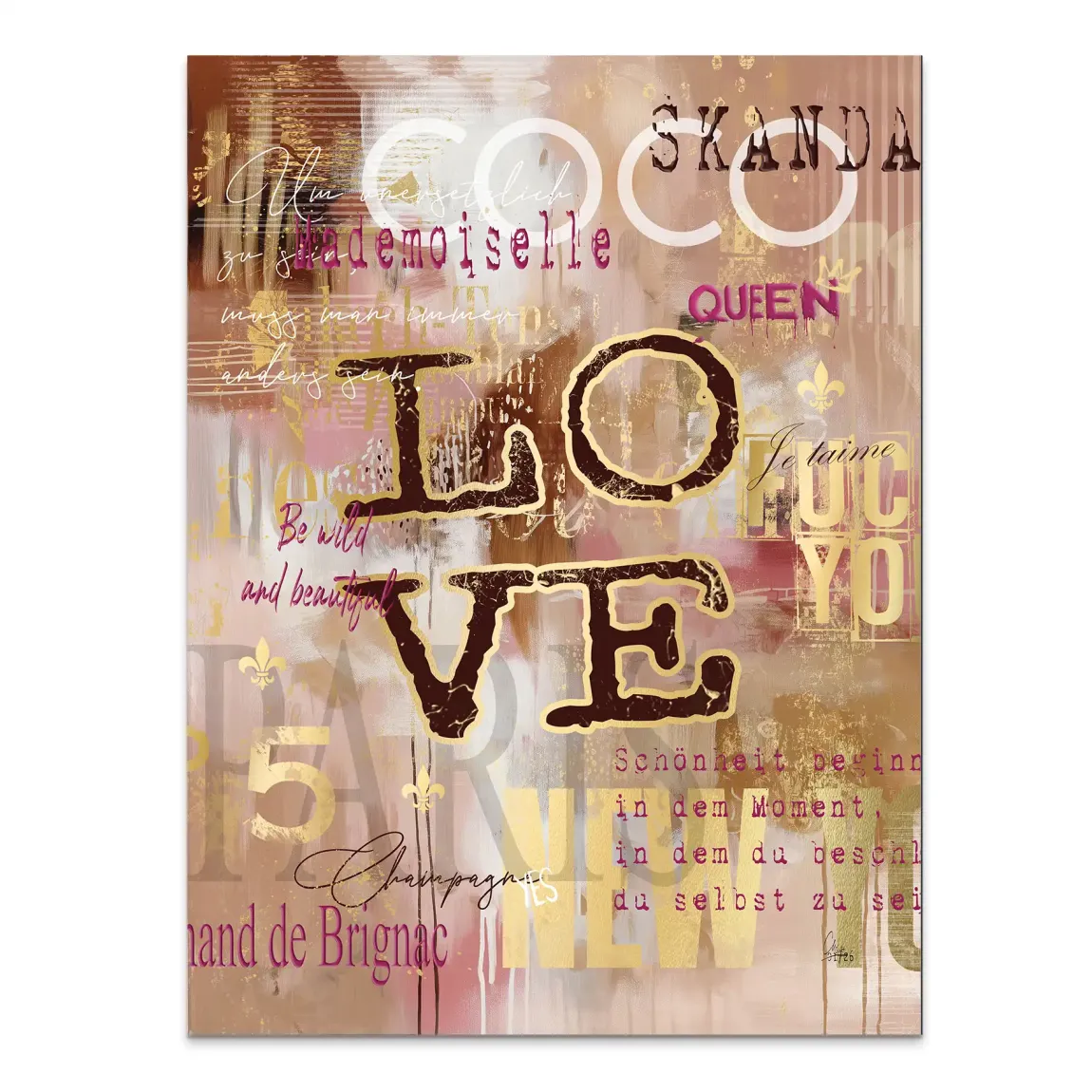 Coco Love Alu Dibond Bild