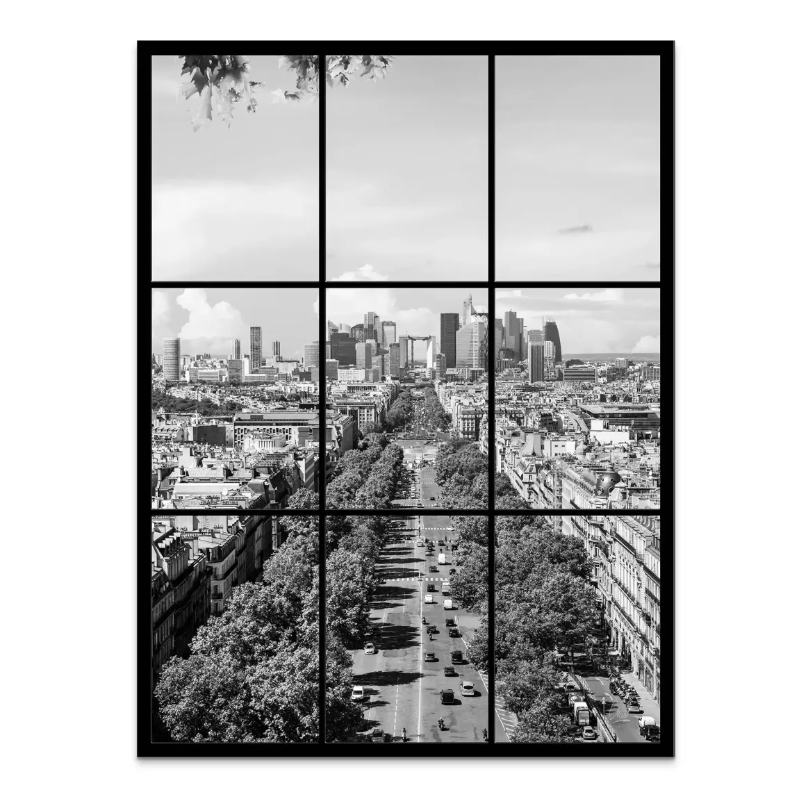 Skyline Avenue Paris Alu Dibond Bild
