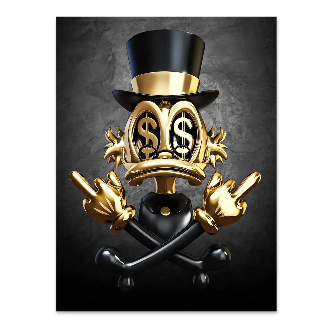 Dollar Vision Duck Alu Dibond Bild