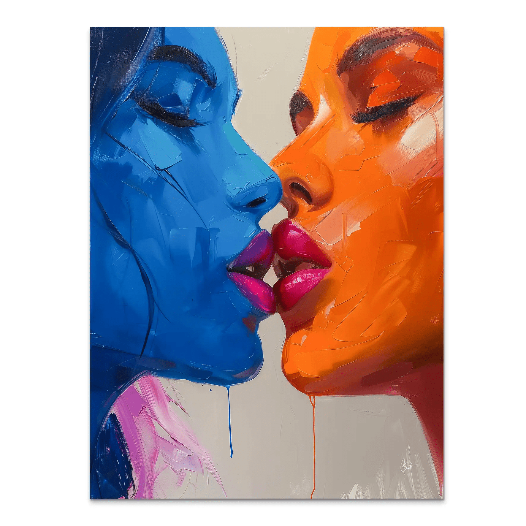 Sweet Kiss AluDibond Bild INGALERIE