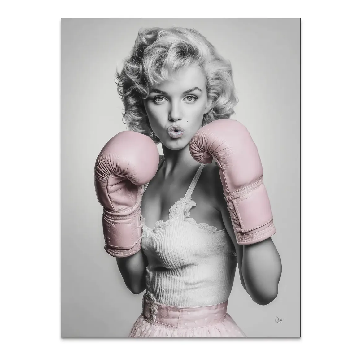 Marilyn Monroe Punch Alu Dibond Bild