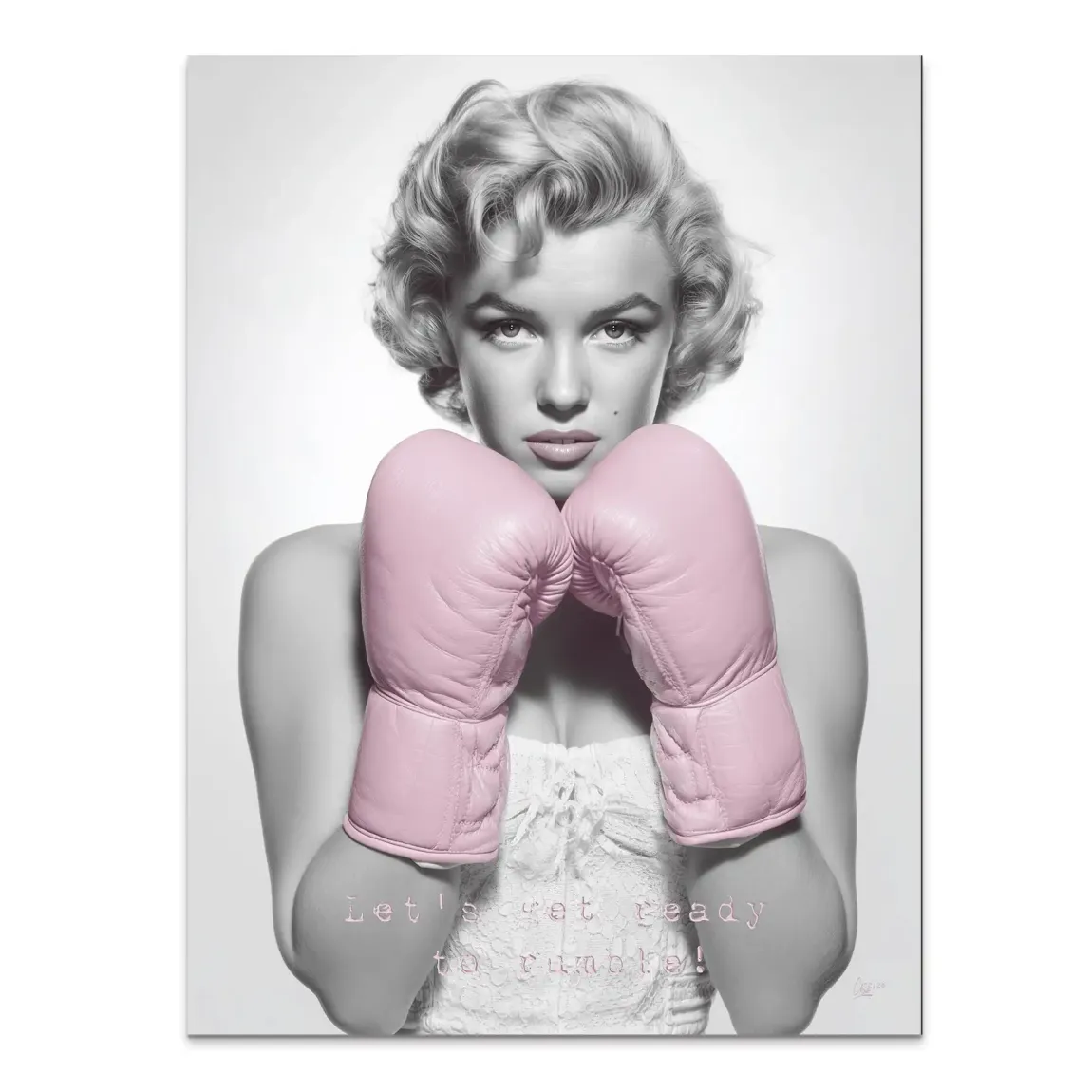 Boxing Marilyn Monroe Alu Dibond Bild