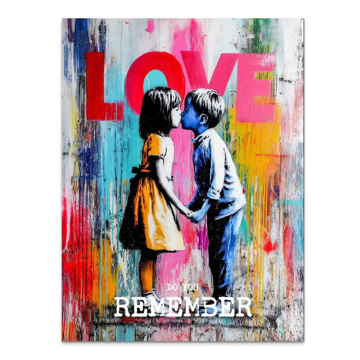 First Kiss Alu Dibond Bild