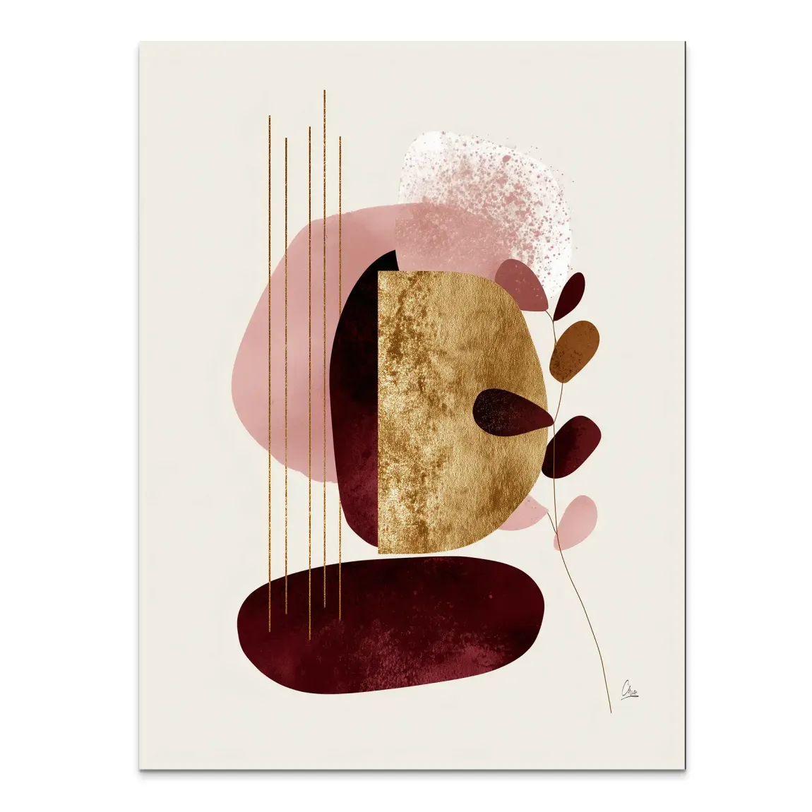 Velvet Shape Alu Dibond Bild